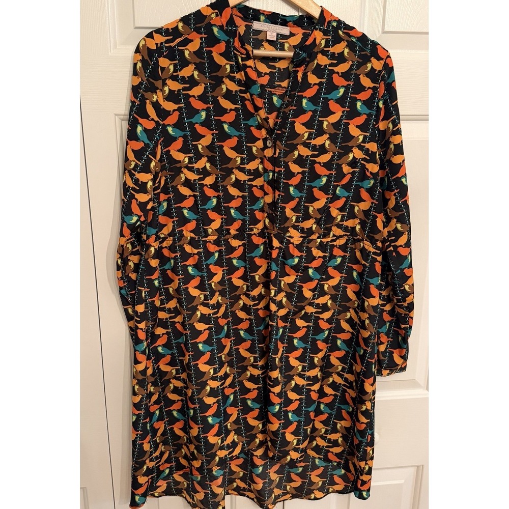 Romeo and Juliet bird dress fall colors high low mini Size Medium - Picture 2 of 9